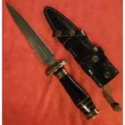 Handmade Damascus Steel Knife with Camel Bone Handle