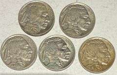 5 Slider Buffalo Nickels