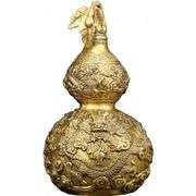 Feng Shui Brass Dragon Gourd for Good Luck