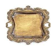 Old Gold Ring Dish Jewelry Tray