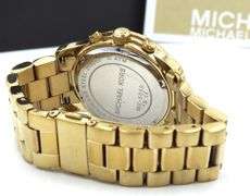 Micheal Kors mid size Chronograph gold tone watch
