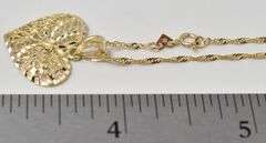 Fantastic Heart Pendant Necklace in 14K  Yellow Gold