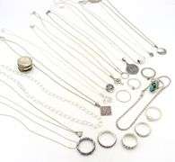 Big group ot of Vintage 925 sterling silver miscellaneous jewelry
