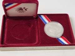 1983-S $1 Los Angeles Olympiad Discus Thrower PR DCAM
