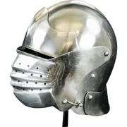 Full Metal Medieval North Italian Bellows Helmet