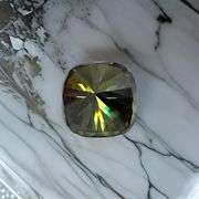 13.5 Ct. Ice Mint Green Rare Cushion Cut Fire Moissanite