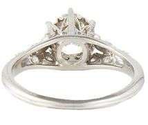 Vintage 1.10ctw Transitional and Round Diamond Heirloom Engagement Ring in Platinum