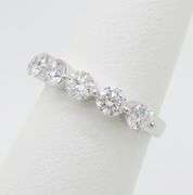 1.50CTW Shared Prong Seven Stone Diamond Band