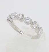 1.50CTW Shared Prong Seven Stone Diamond Band