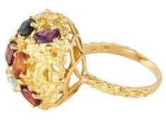 H Stern Multi Gemstone Nugget Style Ring in 18K