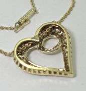 Sparkling 14K Diamond Pave Heart on 14K Rope Necklace