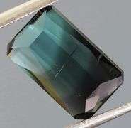 Real! 1.81ct untreated bi-color Indicolite Tourmaline