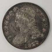1828 Capped Bust Lettered Edge Half Dollar, AU