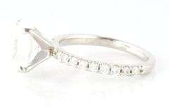 2.75ctw Oval and Round Diamond Straight Engagement Ring in Platinum