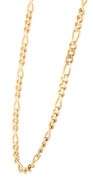 Polished 3.25MM Figaro Link Chain Necklace in 14K