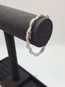 Beautiful 14 Kt  White Gold Plated Tennis Bracelet