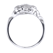 Platinum 950 Vintage 3 Stone Natural Diamond Ring