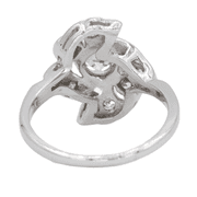 Platinum 950 Vintage 3 Stone Natural Diamond Ring