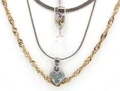 Group lot of 7 Vintage 925 sterling silver necklaces