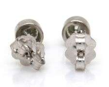 0.50ctw Diamond Bezel Set Stud Earrings in Platinum
