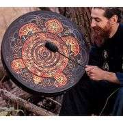 Handmade Shaman Meditation Drum with Stick