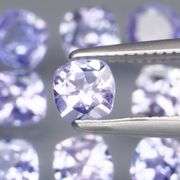 Glittering 3.22ct bright blue violet Tanzanite set