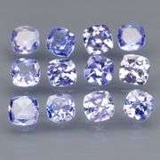 Glittering 3.22ct bright blue violet Tanzanite set