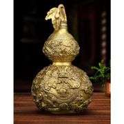 Feng Shui Brass Dragon Gourd for Good Luck