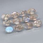Eye catching 8.79ct natural faceted Moonstone set