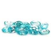 Brilliant 8.25ct sky blue 12pc Zircon set