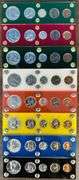 1957 to 1964 Silver Proof Sets in custom holders (8 sets)