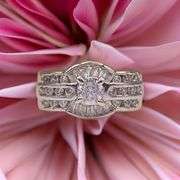Dazzling 14 Kt Yellow Gold Plated 3 Ctw Lab Simulated Diamond Ring
