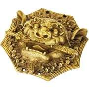 Chinese Feng Shui Brass Protection Mirror