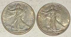 1934 &1937 Slider Unc Walker Halves