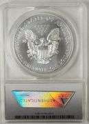 2013 SILVER EAGLE ANACS MS-70, FDOI With Wooden Box