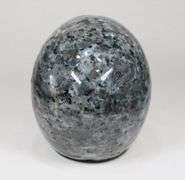 Gorgeous 6,725ct Larvikite Skull Carving