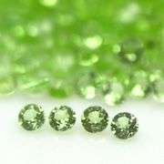 235 gemstones! 11.92ct untreated apple green Peridot set