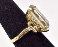 Mesmerizing Smoky Quartz Ring in 14K Yellow Gold