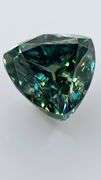 Dazzling 5.56 Ct VVs1 Trillion Cut Emerald Gren Lab Simulated Diamond Solitaire