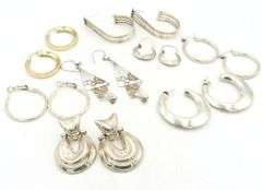 Group lot of Vintage 925 sterling silver earrings