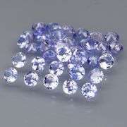Non stop flashing 3.09ct diamond cut Tanzanite set