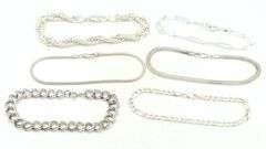 Group lot of Vintage 925 sterling silver bracelets
