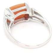 14kt White gold Rectangular Jade and diamond ring