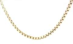 14kt Yellow gold box chain necklace