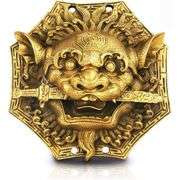 Chinese Feng Shui Brass Protection Mirror