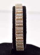 Dazzling 10k Yellow Gold Diamond Bracelet