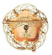 0.25ct Round Diamond Order of the Eastern Star Masonic Star Brooch in 14K