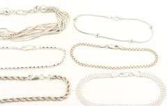 Group lot of 7 Vintage 925 sterling silver bracelets
