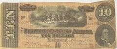 $10 Feb 17 1864 Series $10 CSA Note