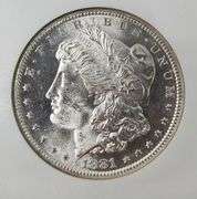 1881-S Morgan Silver Dollar, MS63 NGC